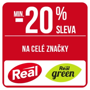 Sleva min. 20 % na celé značky Real a Real Green