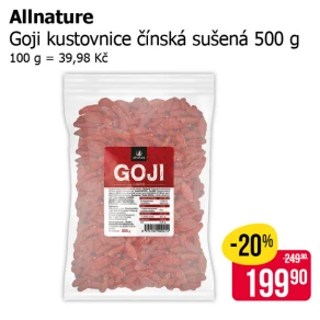 Sleva na produkty Allnature