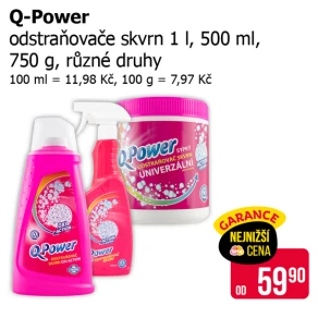 Sleva na produkty Q-Power