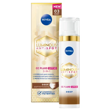 Nivea Luminous630 CC krém 3 v 1 tmavý odstín s SPF30 40 ml