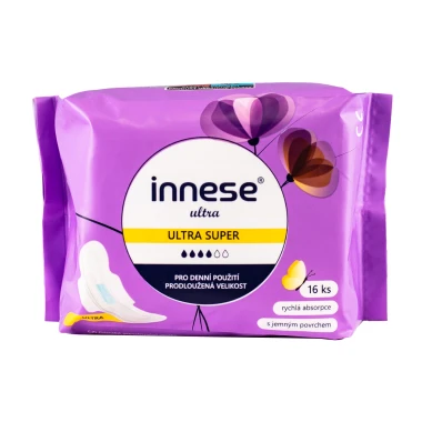 innese ULTRA SUPER Hygienické vložky s křidélky 16 ks