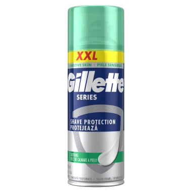 Gillette Series Zklidňující Pěna na holení s aloe vera 400 ml