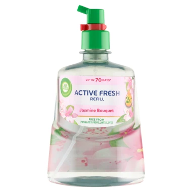 Air Wick Active Fresh náplň na vodní bázi do automatického difuzéru - Jasmínové květy 228 ml