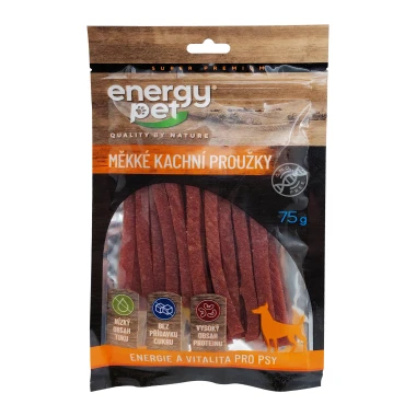 Energy Pet Měkké kachní proužky 75 g