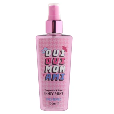 Tělová mlha Bergamot a Růže EMILY IN PARIS 100 ml 