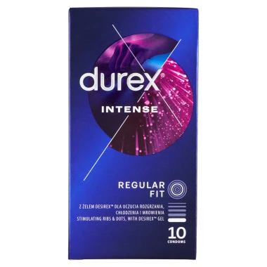 Durex Intense Regular Fit Kondomy 10 ks
