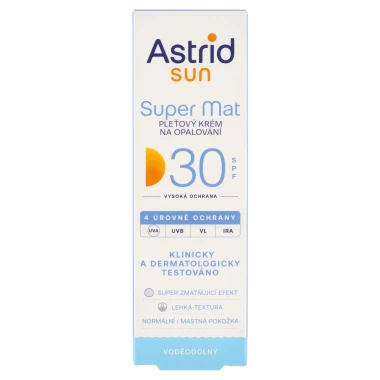 Astrid Sun Super Mat pleťový krém na opalování SPF 30 50ml