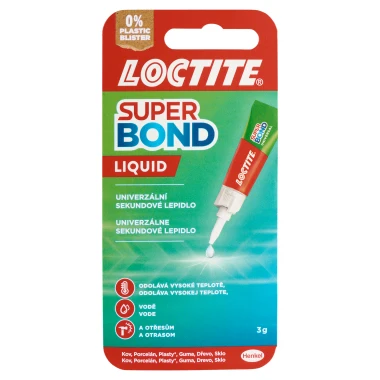 Loctite Super Bond Liquid univerzální sekundové lepidlo 3 g