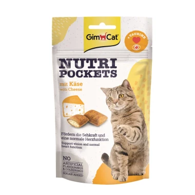 GimCat Nutripockets se sýrem a taurinem 60 g
