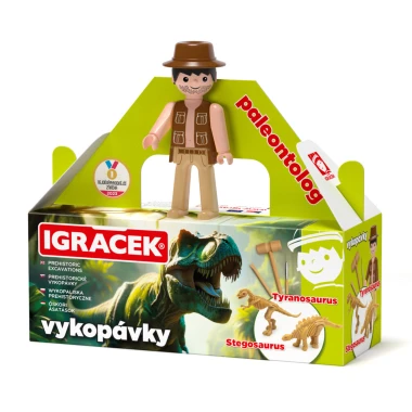 Igráček paleontolog Tyranosaurus a Stegosaurus