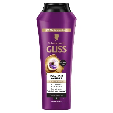 Schwarzkopf Gliss Full Hair Wonder šampon s kofeinem pro křehké, slabé vlasy 250ml