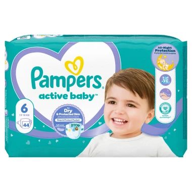 Pampers Active Baby, vel. 6, 44 ks