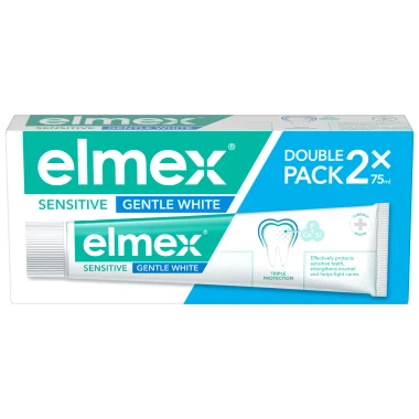 elmex® Sensitive Gentle White zubní pasta duopack 2 x 75 ml