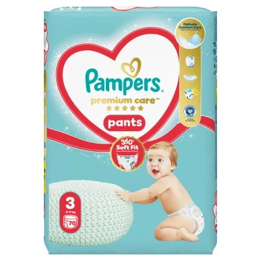 Pampers Pants Premium Care, vel. 3, 70 ks