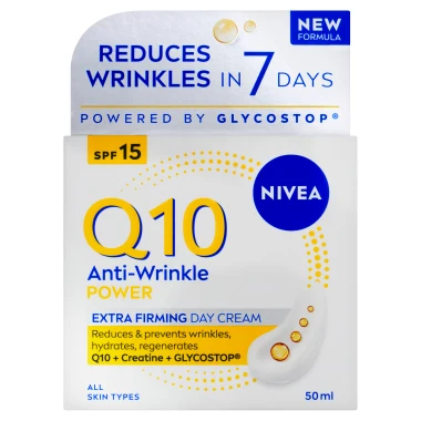 Nivea Q10 Power Zpevňující denní krém proti vráskám OF 15 50 ml