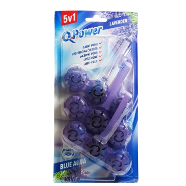 Q-Power Tuhý WC závěs Blue Aqua Lavender 3x 40 g
