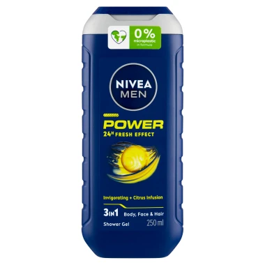 Nivea Men Power 3 v 1 Sprchový gel 250ml