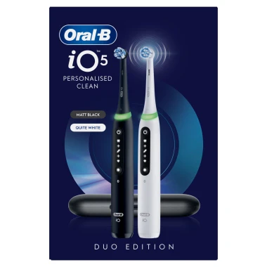 Oral-B iO 5 Elektrické zubní kartáčky černý a bílý