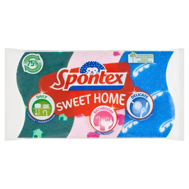 Spontex Sweet Home viskózní houbičky 3 ks