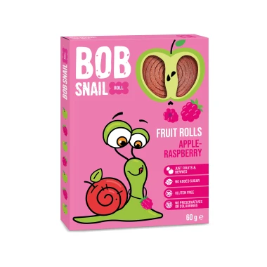 Šnek BOB jablečno-malinové rolky 60g