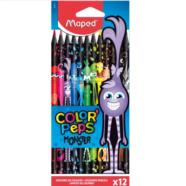 Maped Color´Peps Monster bezdřevé pastelky 12 ks