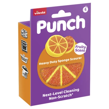 Vileda Punch orange voňavá houbička 1 ks