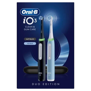 Oral-B iO 3 Black & Blue Elektrické zubní kartáčky černý a modrý