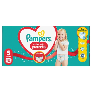 Pampers Active Baby Pants, vel. 5, 96 ks