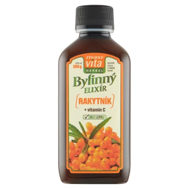 Maxi Vita Herbal Bylinný elixír rakytník + vitamin C 200ml