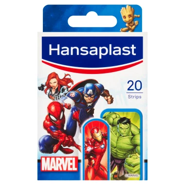 Hansaplast Marvel Dětské náplasti s motivy Marvel hrdinů 20 ks