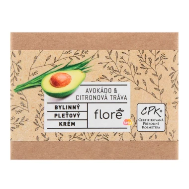 Floré  bylinný pleťový krém avokádo & citronová tráva 50 ml