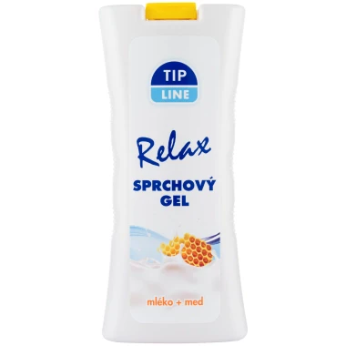 Tip Line Relax sprchový gel mléko a med 500ml