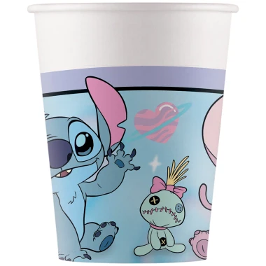 Decorata party kelímky Stitch - Angel Cute 200ml 8 ks