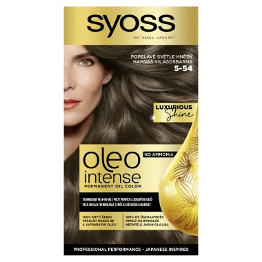 Syoss Oleo Intense barva na vlasy Popelavě světle hnědý 5-54