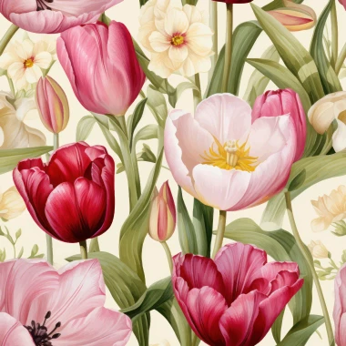 Harmony Ubrousky 33x33 3vrstvé s motivem tulipánů 20 ks