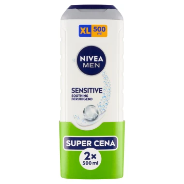 Nivea Men Sensitive sprchový gel 2 x 500 ml