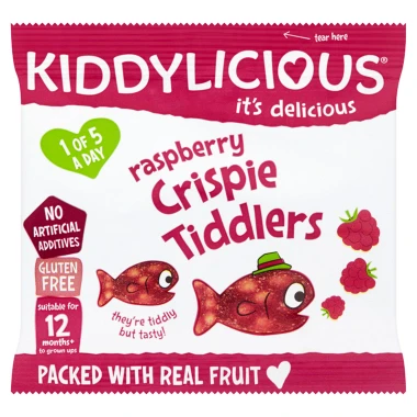 Kiddylicious Rybičky křupavé malinové 12g