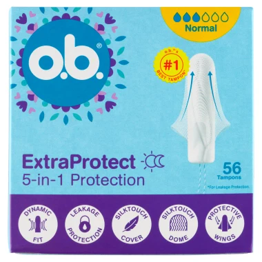 O.B. ExtraProtect Normal tampony 56 ks