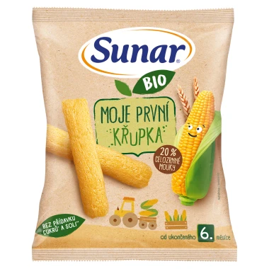 Sunar BIO moje první dětská křupka 6m+, 25 g