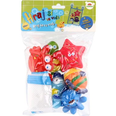 Teddies zvířátka do vany se síťkou 6 ks