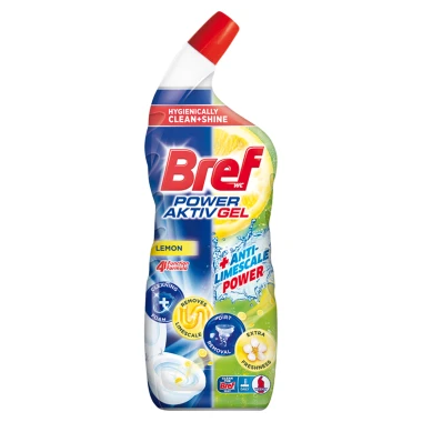 Bref Power Aktiv Gel WC čistič Lemon 700 ml