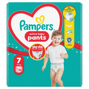 Pampers Active Baby Pants, vel. 7, 25 ks
