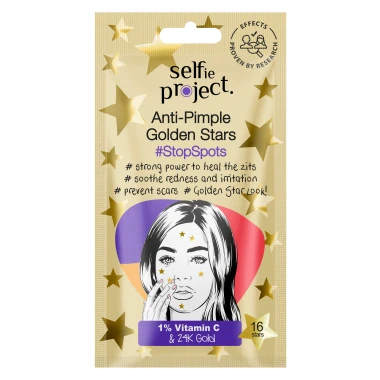 Selfie Project Anti-pimple Golden Stars Náplasti proti akné 16 ks
