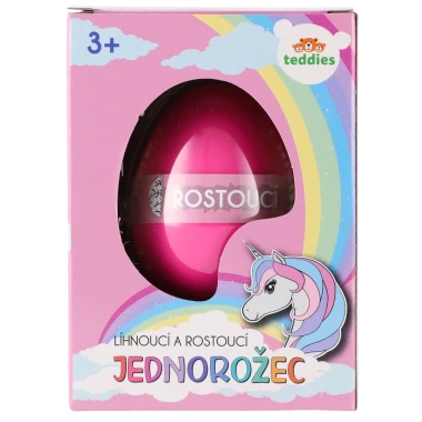 Teddies vejce líhnoucí a rostoucí - jednorožec 6 cm