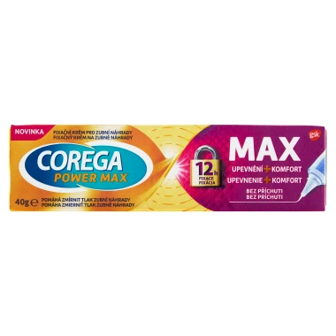 Corega Fixační krém Max Upevnění + Komfort pro ochranu dásní před podrážděním 40g