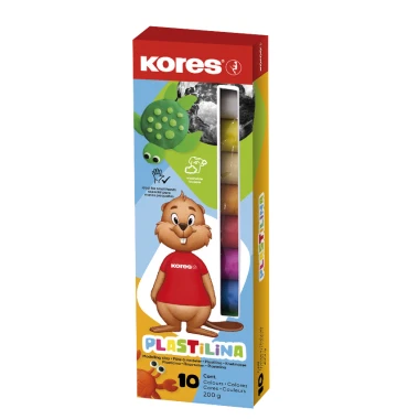 Kores modelovací hmota 10 barev 200 g v balení