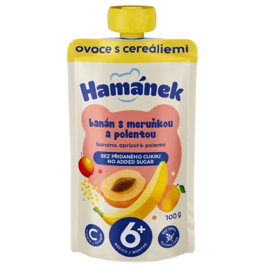 Hamánek Přesnídávka jablko s banánem a polentou 6m+ 100 g