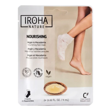 IROHA NATURE Maska na nohy Argan a macadam 1 pár