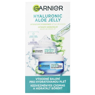 Garnier Hyaluronic Aloe Jelly Duopack denní a noční krém 2x50 ml