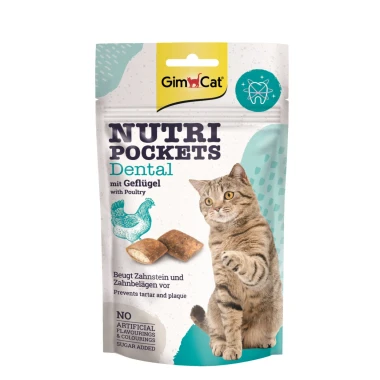 GimCat Nutripockets dentální 60 g